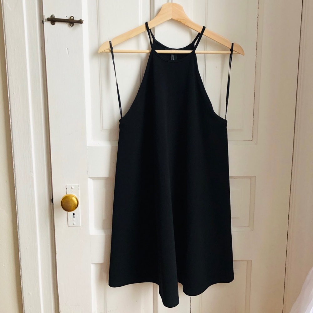 Black shift dress
